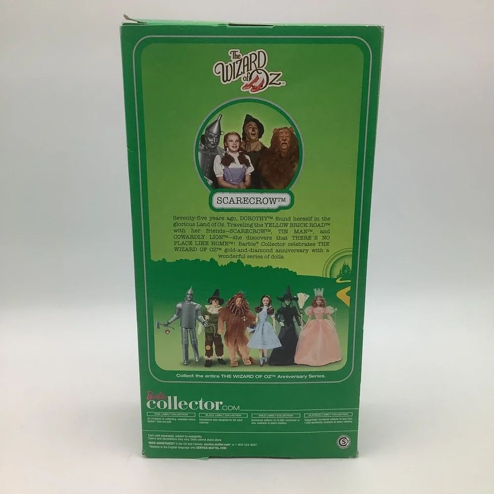Wizard of Oz‎ Barbie Collector Scarecrow 75th Anniversary Doll New In Box